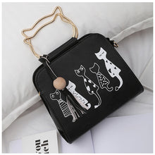 Load image into Gallery viewer, Cute Sling Bag Printed Five Cat Design [SKU-AA002]