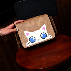Cute Sling Bag Printed Big Eye Cat Design [SKU-AA003]
